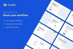 Tonality Wireframe Kit