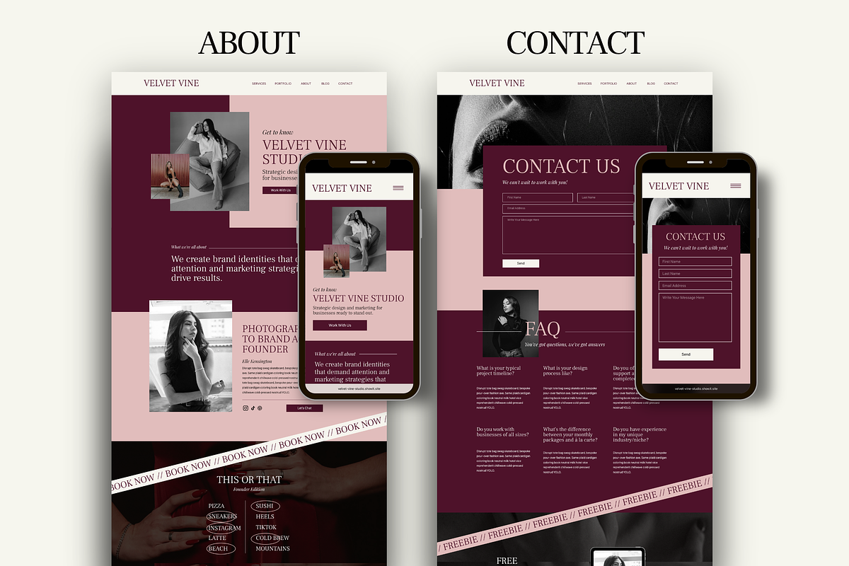 Dark Moody Agency Portfolio Website, a Squarespace Template by Warmsoulgallery (Photo 6 of 11)