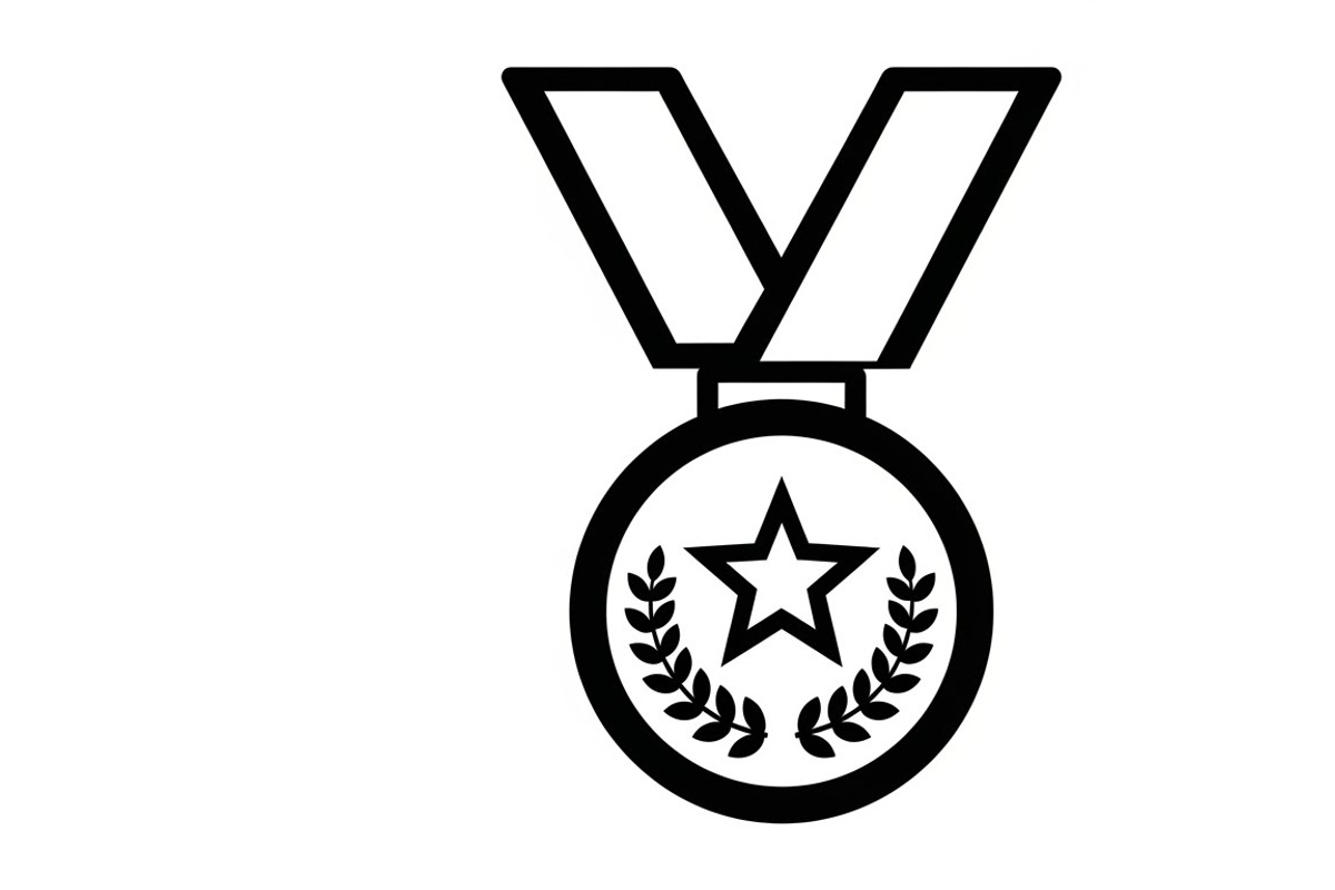 Modern medal icon vector logo design, an Illustration by Amazin_art (Photo 12 of 29)