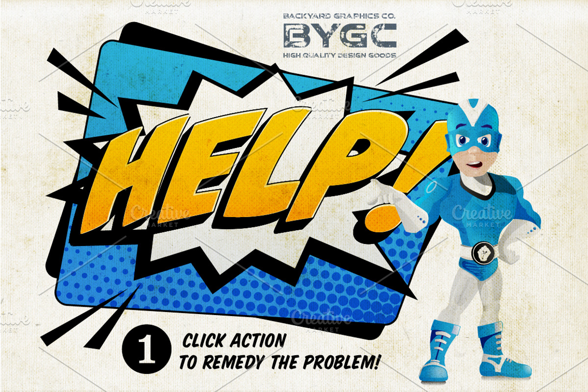 SuperComic - Vector Text Effects, an Action Add-On by BackYard Graphics Co. (Photo 2 of 18)