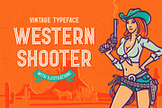 Western Shooter font with bonus, a Serif Font by Gleb Guralnyk (Thumbnail 1 of 7)