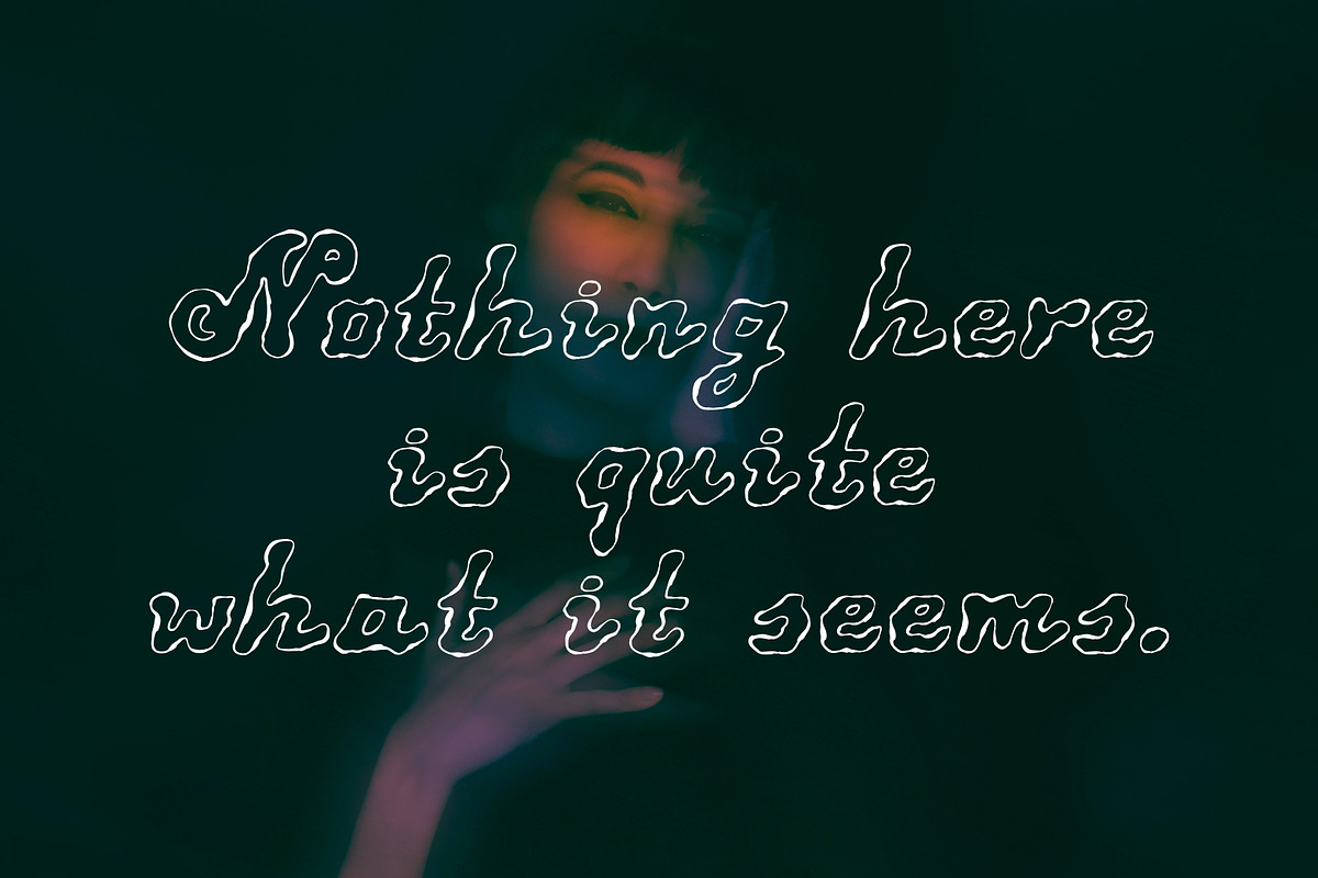 Ever Liminal Handwritten Outline, a Sans Serif Font by Struvictory.art (Photo 2 of 9)