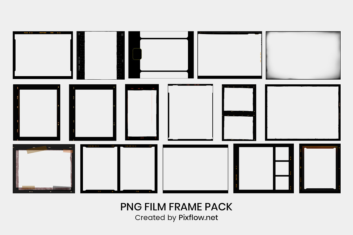 PNG Film Frame Pack, an Object Graphic by Pixflow (Photo 5 of 10)