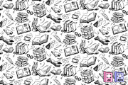 Whimsical Book Lover Pattern, a Pattern Graphic by MISS CHATZ (Thumbnail 2 of 3)
