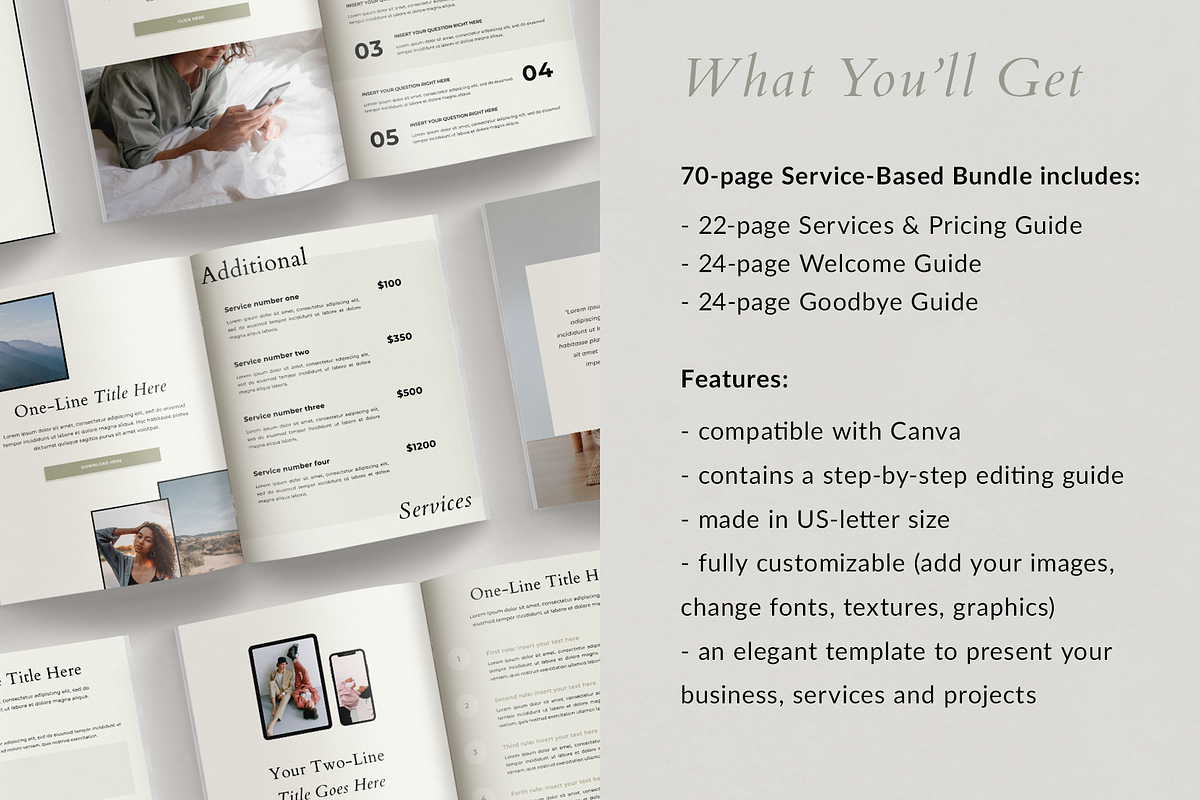 Service-Based Business Bundle, a Brochure Template by Ralony (Photo 2 of 31)
