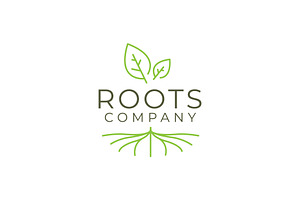 Abstract Living roots logo