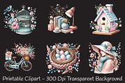 Cozy romantic spring clipart, an Illustration by RobertsArt (Thumbnail 4 of 7)