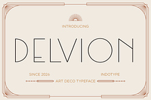 Delvion - Art Deco Typeface