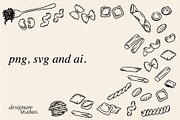 Italian Pastas Illustrations, a Decorative Illustration by ginni illustrations (Thumbnail 6 of 6)