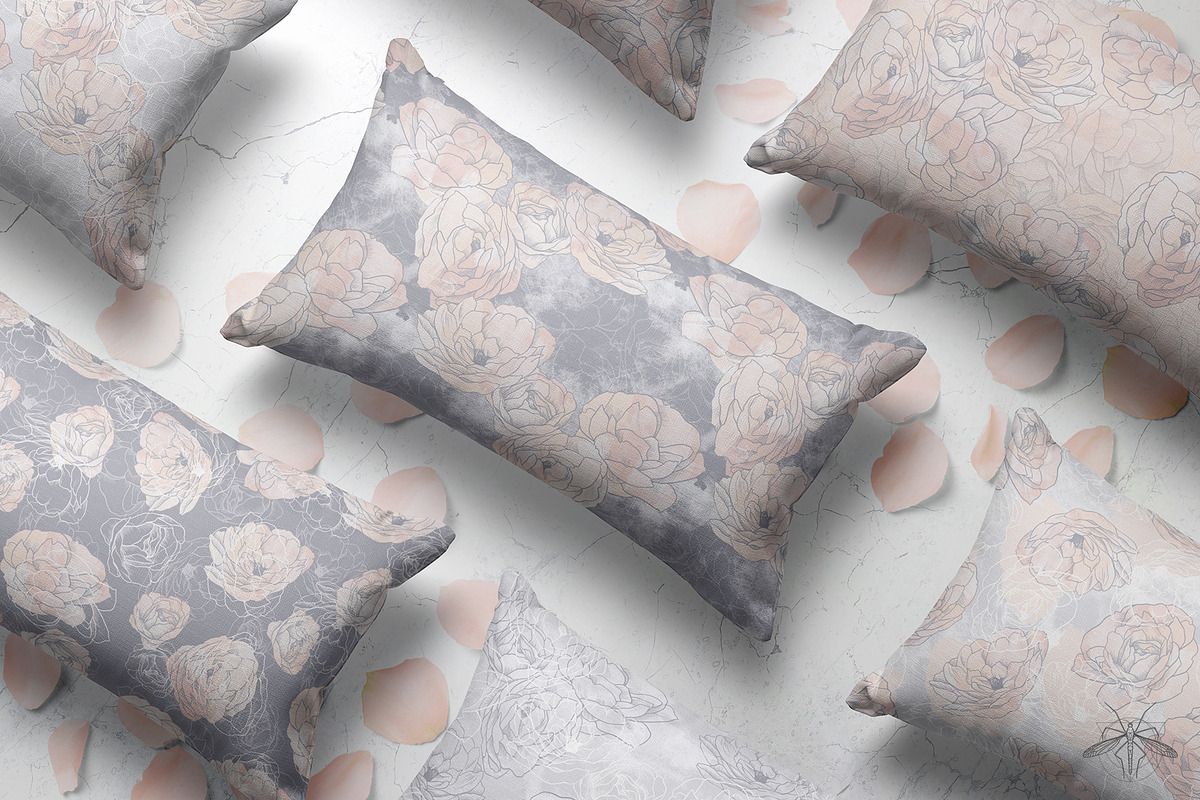 Winter garden | Watercolor patterns, a Pattern Graphic by Tanya Vollar (Photo 6 of 9)