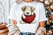 Whimsical Valentine Dog Clipart, an Illustration by Sublimation Artist (Thumbnail 5 of 6)