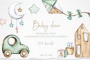 Watercolor Baby Eco Collection, a Decorative Illustration by S_ARTLOVE (Thumbnail 4 of 9)