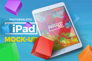 4 Photorealistic iPad Mock-up
