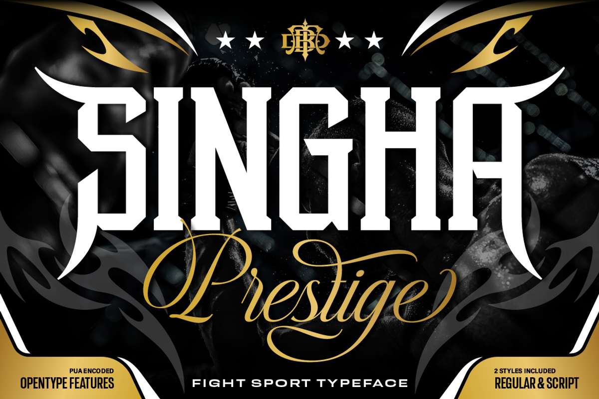Singha Prestige, a Serif Font by Burntilldead (Photo 1 of 10)