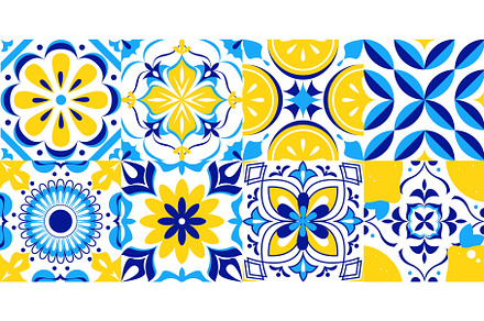 Amalfi pattern - mosaic design with, a Texture Illustration by art PVP - market