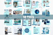 Medical Clinic Instagram Bundle, a Social Media Template by Kromatic Design Studio (Thumbnail 2 of 10)