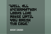 Defcon Cyberpunk Display (4 fonts), a Font by SelfBuild Type (Thumbnail 6 of 8)