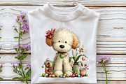 Whimsical Easter Dog Clipart, an Illustration by OK Design (Thumbnail 4 of 6)