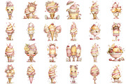 Whimsical Summer Ice Cream, an Illustration by designcity5 (Thumbnail 2 of 5)