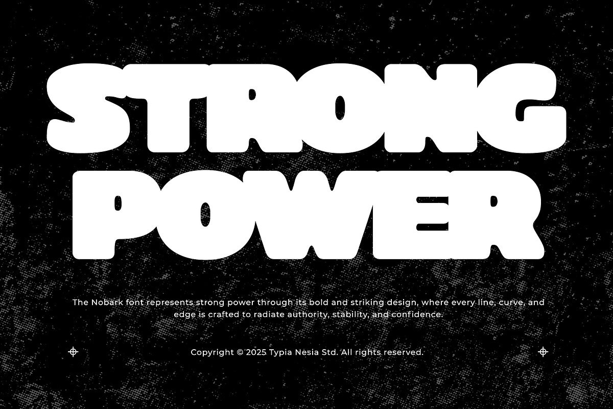 Nobark - Modern Rounded Bold Chunky, a Sans Serif Font by Typia Nesia (Photo 6 of 13)