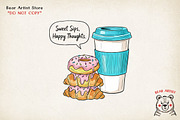 Coffee Morning Hand-drawn PNG Bundle, an Illustration by GlitterCraft (Thumbnail 77 of 101)
