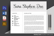 Minimal Resume/ CV Set, a Resume Template by graphicforest (Thumbnail 4 of 7)