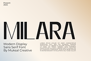 Milara, a Sans Serif Font by Muksal Creative (Thumbnail 1 of 10)