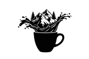 Mountain Coffee Cup Design Bundle, an Illustration by yasushie (Thumbnail 14 of 31)