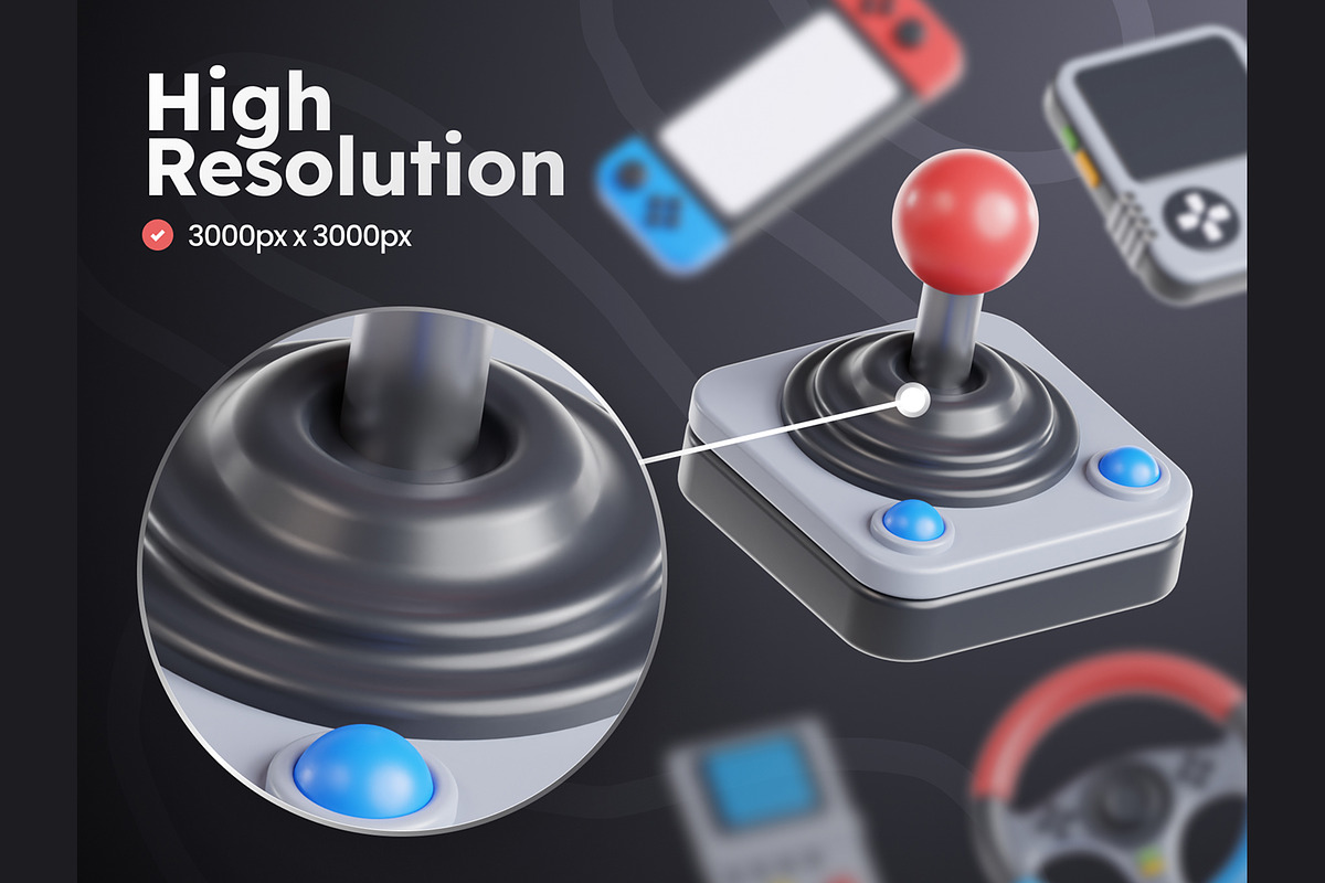 Retro Game Console 3D Icons, an Object 3D Model by Rakata Studio (Photo 3 of 7)