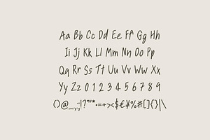 Peanut - Handwritten Font