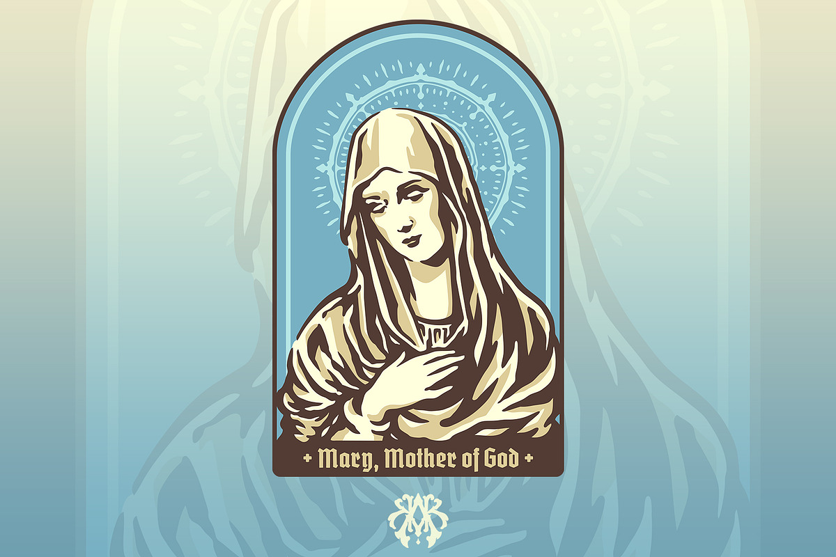 The Saint Mary Mother Of God, a Person Illustration by Krizvector Artwork Shop (Photo 1 of 3)