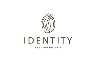 simple minimalist fingerprint logo c, a Branding & Logo Template by Maylianaw28