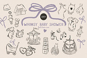 Whimsy Baby Shower icons, an Object Graphic by lokko studio (Thumbnail 1 of 10)