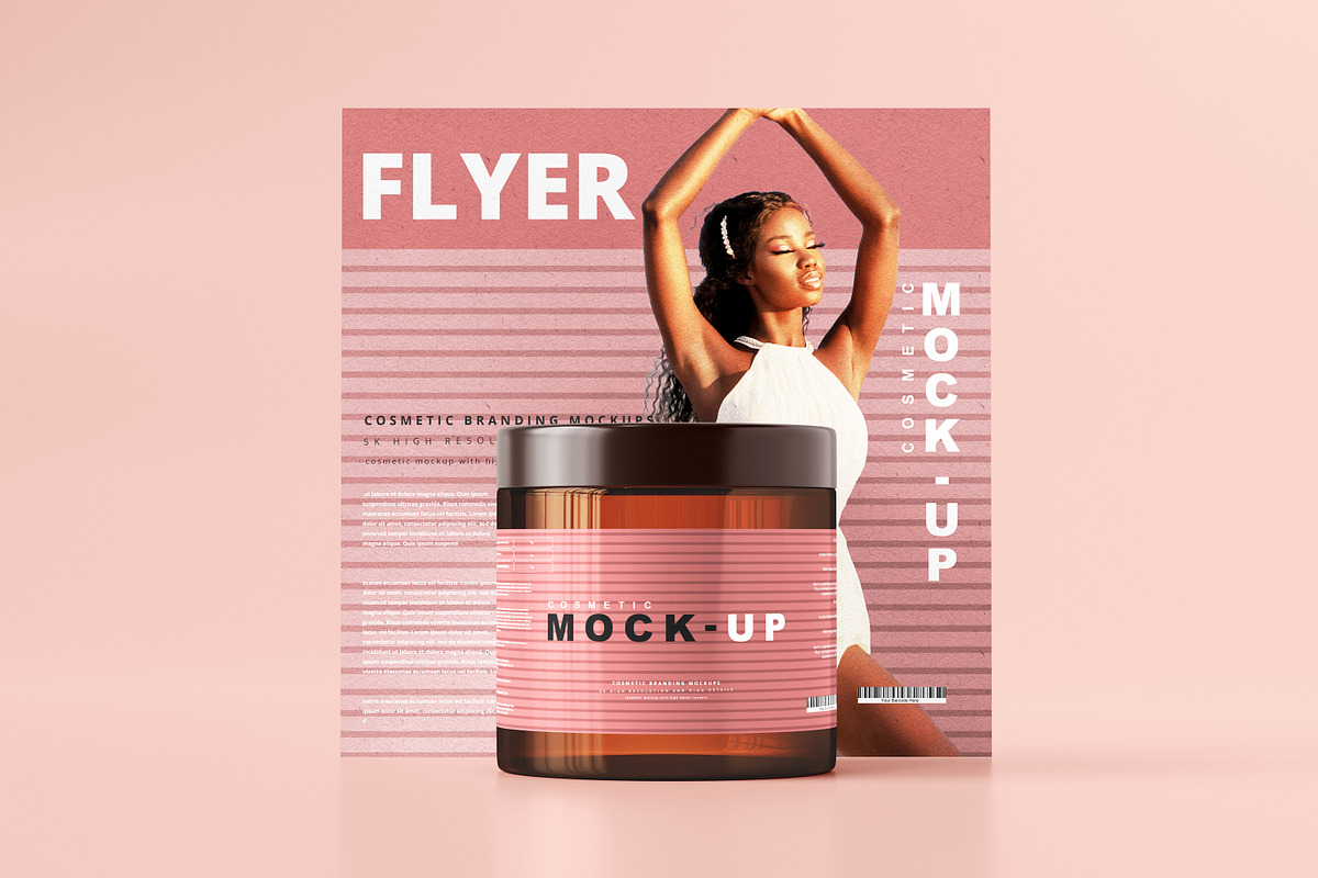 250+ Cosmetic Branding Mockup Bundle, a Cups & Container Mockup by pmvch (Photo 38 of 273)