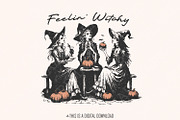 Retro Witch PNG, Halloween Spooky, an Illustration by SharpMarketplace (Thumbnail 5 of 9)
