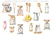 Baking Supplies Watercolor Cute Set, a Food Illustration by Pati Paints (Thumbnail 2 of 8)