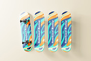 Skateboard Mockup, a Merchandise Mockup by MockupFree.Net (Thumbnail 8 of 10)