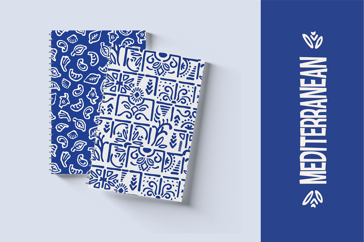 Mediterranean seamless patterns, a Pattern Graphic by Nadia Grapes (Photo 7 of 7)