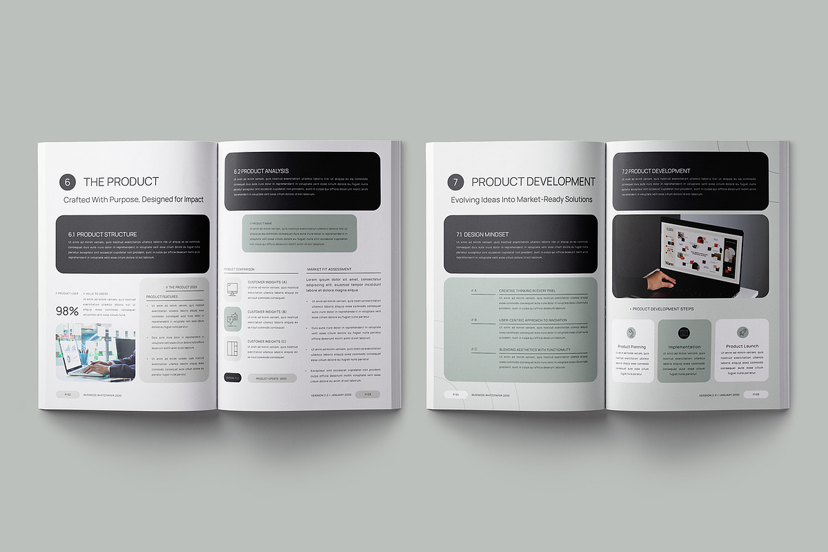 Modern White Paper Template, a Brochure Template by Designsoul14 (Photo 12 of 17)