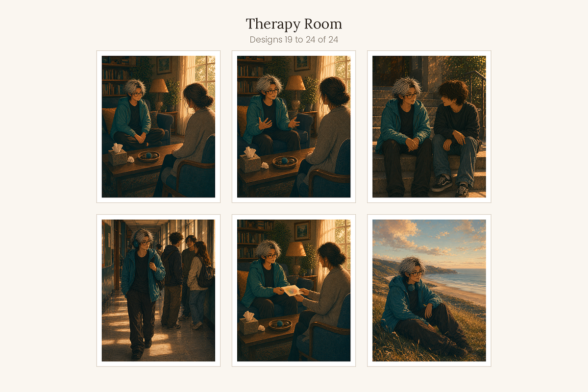 Therapy Session Illustrations, a Healthcare Illustration by LanternkinStudio (Photo 9 of 13)