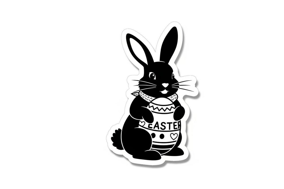 Cute Easter Bunny Silhouette bundle, an Illustration by Artivon (Photo 17 of 51)