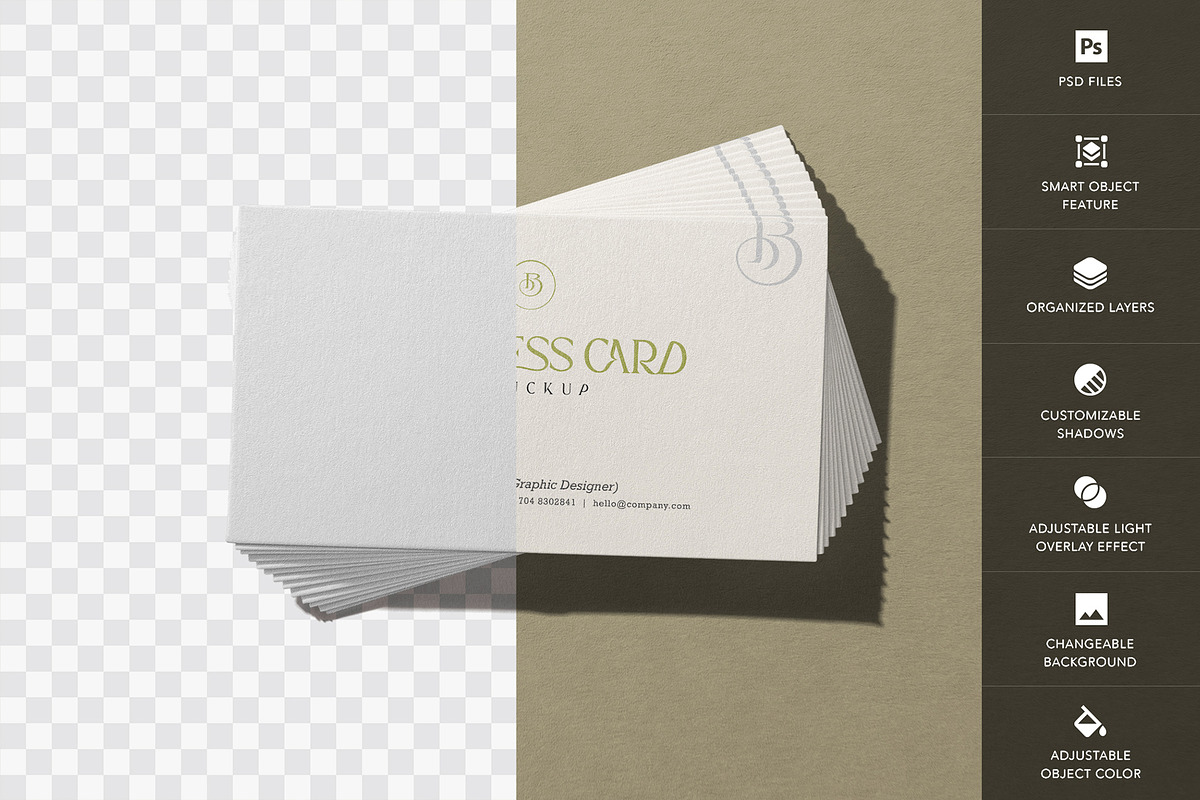 Minimal Business Card Mockup, a Product Mockup by GfxFoundry (Photo 2 of 5)
