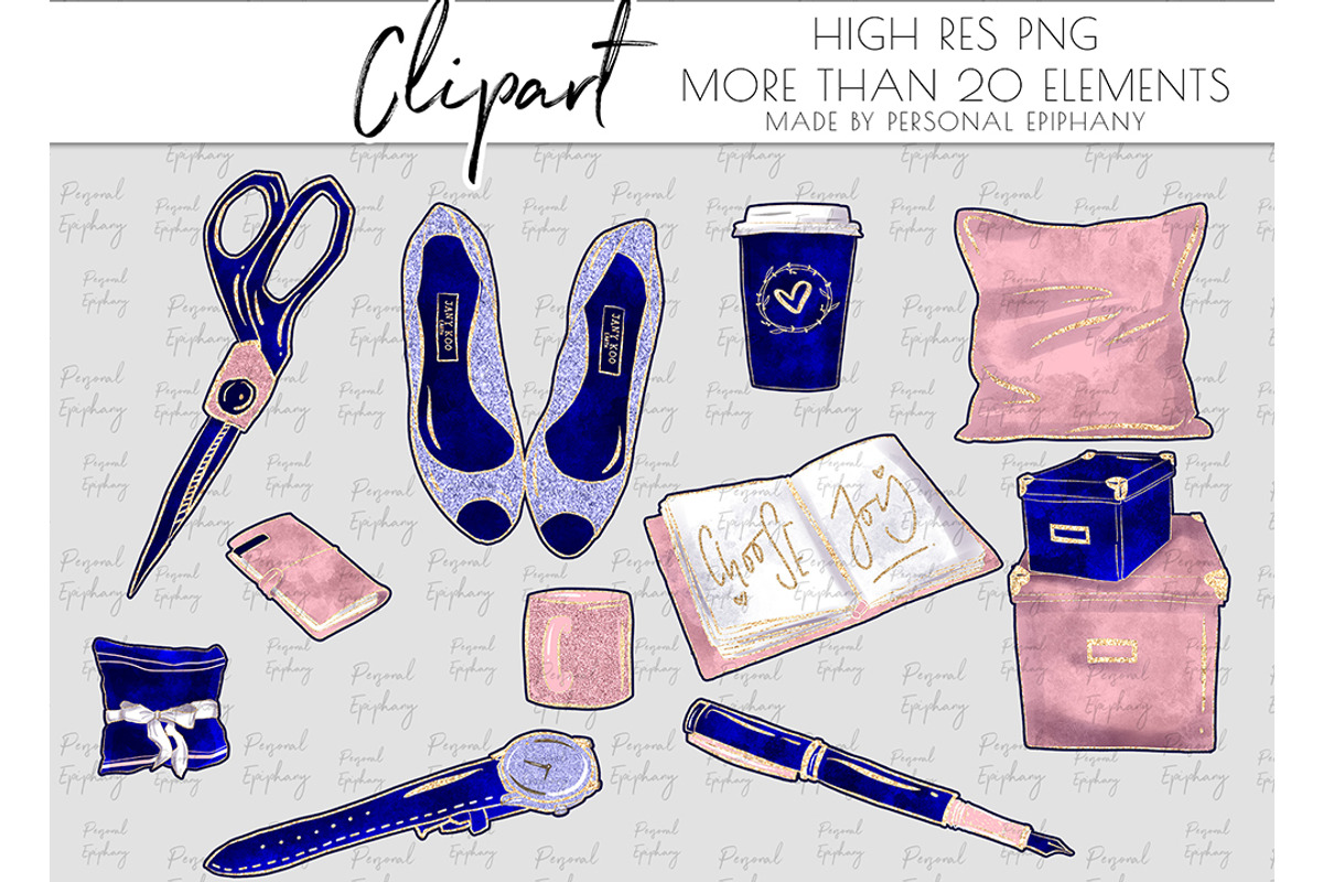 navy pink fashion clipart high heels, an Illustration by Personal Epiphany (Photo 4 of 5)