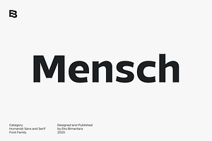 Mensch; 32 Fonts Of Sans & Serif