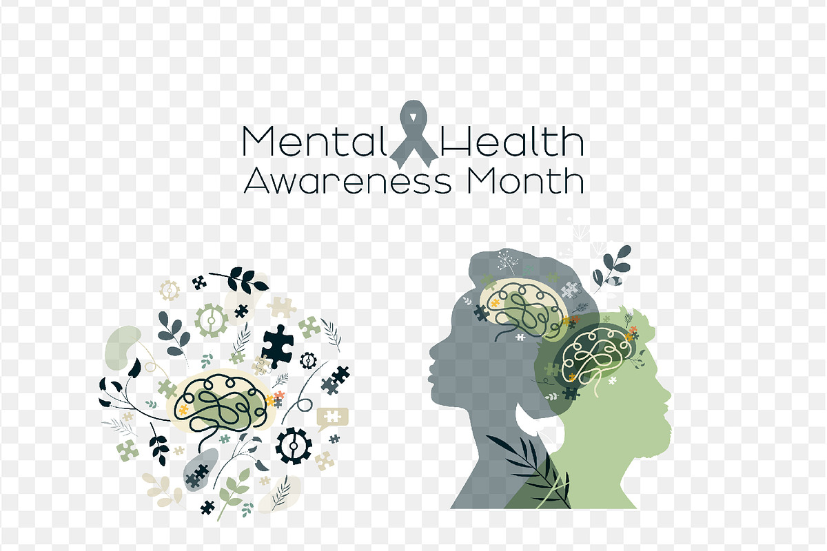Mental Health theme, an Illustration by Stafeeva (Photo 9 of 11)