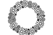 Floral HeartWreath Black Silhouet, a Person Illustration by Designer_Momina (Thumbnail 17 of 20)