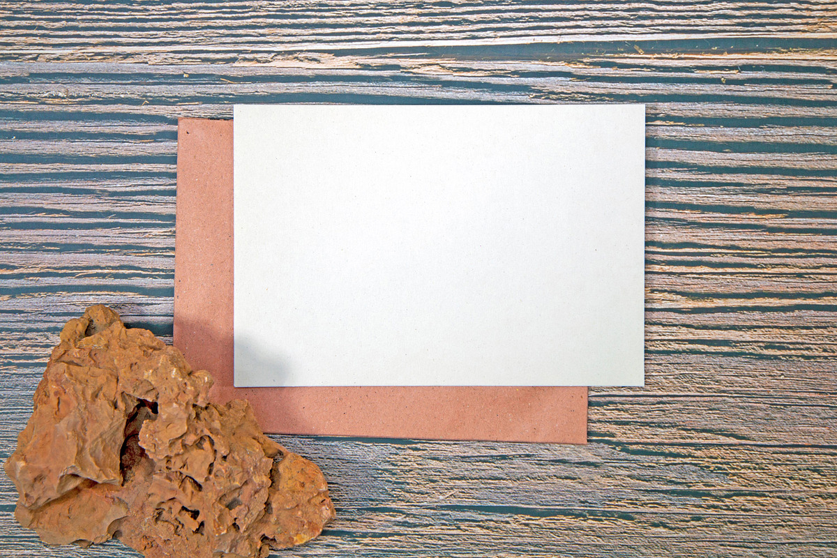 A5 Paper Mockups With Grunge stones, a Print Template by shahsoft (Photo 3 of 3)