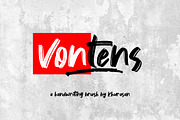 Vontens Brush, a Handwritten Font by khurasan (Thumbnail 1 of 7)