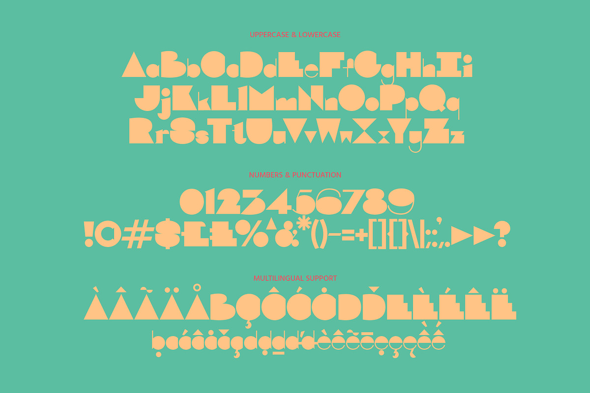 Geo Fitz - geometric font, a Sans Serif Font by Font Infusions (Photo 3 of 14)
