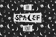 Spacef Font + Bonus: Font & Patterns, a Font by anvinoart (Thumbnail 1 of 8)